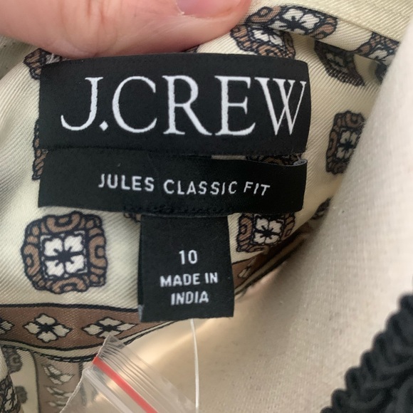 J. Crew Jules Classic Fit Shirt in Foulard Print - Picture 9 of 9